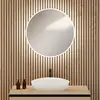 Image de rivea Kanya Miroir à éclairage Ø 80 cm, éclairage direct sur le pourtour, BR2027MI,