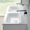 Image de rivea Dia Plan vasque ultra plat l : 121 H : 14,2 P : 51,5 cm, BR0057WH,