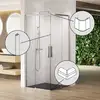 Image de rivea Dia Set de finition pour porte coulissante en 2 parties en accès d’angle, BR0631CR,