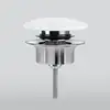 Image de preotec Bonde de vidage obturable pour siphon gain de place extra plat, avec cache en céramique, PR220CWG,