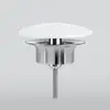 Image de preotec Bonde de vidage à écoulement libre pour siphon gain de place extra plat, avec cache en céramique, PR240CWG,