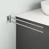 Image de Viverso x cube Porte-serviettes de toilette 2 bras, pivotant, VC4400CR,