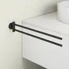 Image de Viverso x sense Porte-serviettes de toilette 2 bras, pivotant, VR4400MB,