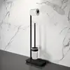 Image de Viverso x match Ensemble porte-papier toilette et brosse WC, VU3100MB,