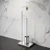 Image de Viverso x match Ensemble porte-papier toilette et brosse WC, VU3102CR,