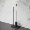Image de Viverso x match Ensemble porte-papier toilette et brosse WC, VU3102MB,