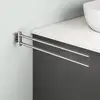 Image de Viverso x cube Porte-serviettes de toilette 2 bras, pivotant, VC4400BN,