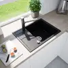 Image de evineo line 450 Évier de cuisine avec surface de dépose latérale l: 65 P: 50 cm, RD100LBL,