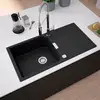 Image de evineo line 200 Évier de cuisine avec surface de dépose latérale l: 100 P: 51 cm, MAD100LAN,