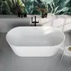 Image de evineo ineo3 Baignoire îlot avec trop-plein à fente, L : 175 l : 80 H : 60 cm, BE4087WH,