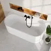 Image de evineo ineo3 Baignoire murale avec trop-plein à fente, L : 180 l : 75 H : 60 cm, BE4089WH,
