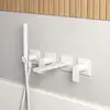 Image de rivea Dia Mitigeur monocommande baignoire avec bec déverseur et set de douche, BR2048MW,