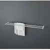 Image de Viverso x steel Porte-serviettes de bain double l: 620 H: 20 P: 120 mm, VX4700BS,