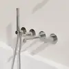 Image de rivea Bahri Mitigeur de baignoire avec bec déverseur et set de douche, BR2105PC,