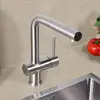 Image de rivea Yara Mitigeur de cuisine en acier inoxydable, pivotant, BE0739BS,