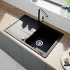 Image de evineo line 350 Évier de cuisine avec surface de dépose latérale l: 78 P: 50 cm, ELD100SBL,