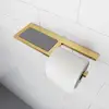 Image de Viverso x add Dérouleur de papier toilette avec tablette, ouvert et fixe, VA2202PG,