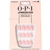 Image de OPI xPRESS/ON Don’t Bossa Nova Me Around | Faux ongles press-on gris neutre, courts, forme ronde | Avec colle pour ongles | Longue tenue, réutilisables, respectueux des ongles.