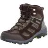 Image de Jack Wolfskin Homme Vojo 3 Texapore Mid M Chaussure de Marche, Marron foncé, Vert Citron, 47.5 EU