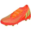 Image de adidas Mixte enfant Predator Edge.3 Fg J Sneaker, Solar Red Solar Green Core Black, 36 2/3 EU