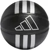 Image de adidas Unisex 3-Stripes Rubber Mini Basketball, Black/Silver Metallic, 3