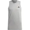 Image de Adidas Homme Train Essentials Feelready Training Sleeveless Tee, Medium Grey Heather/White/Black, L