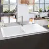 Image de Villeroy & Boch Siluet 50 Évier de cuisine, 333501RWHL2,