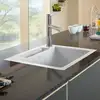 Image de Villeroy & Boch Siluet 50 S Flat Évier de cuisine, 33451FR1HL2,
