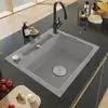 Image de Villeroy & Boch Siluet 60 S Flat Évier de cuisine, 33462FKDHL12,
