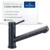 Image de Villeroy & Boch Como Shower robinetterie de cuisine basse pression avec douchette extract. et plage pivot. de 120°, hteur du bec 120 mm, commande par poignée précise, pr éviers de cuisine, Anthracite