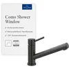 Image de Villeroy & Boch Como Shower Window robinetterie de cuisine haute pression avec douchette extractible et orientable à 120°, installation possible devant une fenêtre, hauteur du bec 120 mm, Anthracite