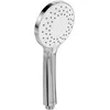 Image de Villeroy & Boch Universal Showers Pommeau de Douche, douchette élégante avec 3 jets et EasyClean, économie d'eau, anti-retour, raccord universel   Chromé