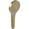 Image de Villeroy & Boch Verve Showers Pommeau de Douche, douchette à main avec 3 types de jets, réglable par simple pression d'un bouton, EasyClean, économie d'eau   Or brossé