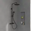 Image de Villeroy & Boch Verve Showers Colonne de douche en applique avec mitigeur thermostatique, TVS109005000K5,