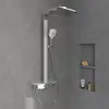 Image de Villeroy & Boch Infinity Showers Colonne de douche en applique avec bec déverseur, Mitigeur thermostatique, TVS11000500061,