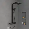 Image de Villeroy & Boch Infinity Showers Colonne de douche en applique avec bec déverseur, Mitigeur thermostatique, TVS110005000K5,