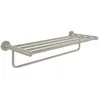 Image de Villeroy & Boch Elements Tender Porte-Serviettes avec étagère pour Montage Mural, Porte-Serviettes avec Barre Porte-Serviettes, Longueur 595 mm, Rond, Nickel brossé Mat
