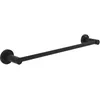 Image de Villeroy & Boch Elements Tender Porte-Serviettes de Salle de Bain, pour Montage Mural, en Zinc, Rond, Longueur 504 mm, Noir Mat