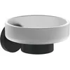 Image de Villeroy & Boch Elements Tender Porte-Savon Mural en Verre satiné avec Support en Zinc Noir Mat