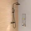 Image de Villeroy & Boch Embrace Colonne de douche en applique avec mitigeur thermostatique, douche de tête Ø 230 mm, TVS108011000K5,