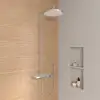 Image de Villeroy & Boch Somera Colonne de douche avec mitigeur thermostatique et tablette, douche de tête Ø 300 mm, TVS10802100061,