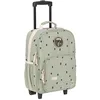 Image de Lässig Valise pour Enfants Trolley Valise de Voyage avec Barre télescopique et roulettes Bagage à Main/Trolley Happy Prints Olive