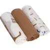 Image de LÄSSIG Bébé Drap de puériculture Couverture de puériculture Lot de 3 coton 80 x 80 cm/Heavenly soft Swaddle L Little Mateys Dog