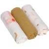Image de Lässig Bébé Drap de puériculture Couverture de puériculture Lot de 3 Coton 80 x 80 cm/Heavenly Soft Swaddle L Little Mateys Cat