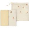 Image de LÄSSIG Baby Couverture de puériculture Drap de puériculture Lot de 2 en coton 60 x 60 cm/Swaddle & Burp Blanket M curry