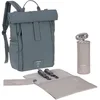 Image de LÄSSIG Baby Sac à dos à langer Sac à dos avec matelas à langer, fixation pour poussette, porte-bouteille produit durablement/GRE Rolltop Up Backpack anthracite