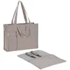 Image de LÄSSIG Baby Sac à Langer avec Matelas à Langer, Fixation pour Poussette, Production Durable/GRE Tote Up Bag Taupe