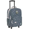 Image de LÄSSIG Valise pour enfants Trolley Valise de voyage avec barre télescopique et roulettes Bagage à main/Trolley Happy Prints midnight blue