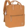 Image de LÄSSIG Bébé Sac à dos à langer Sac à dos partenaire pour parents et enfants avec matelas à langer et fixation pour poussette/Little One & Me Square Backpack Big GOTS caramel