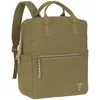Image de LÄSSIG Bébé Sac à dos à langer Sac à dos partenaire pour parents et enfants avec matelas à langer et fixation pour poussette/Little One & Me Square Backpack Big GOTS olive
